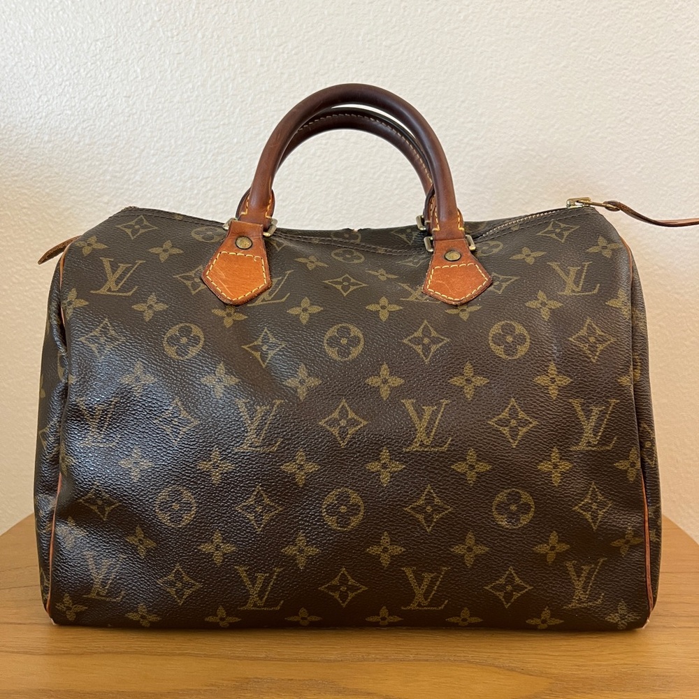 Authentic Louis Vuitton 2014 Monogram Canvas Speedy 30 Bag